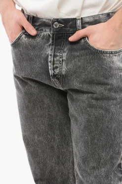 Jeans Straight Cut Effetto Acid Wash 20,5cm></noscript>Séfr Outlet
