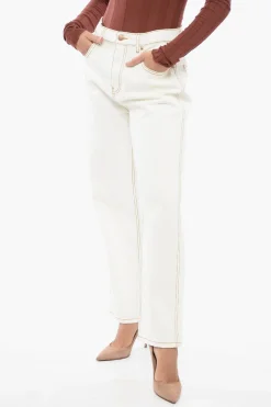 Jeans Straight Fit a Vita Alta 25cm>Tory Burch New