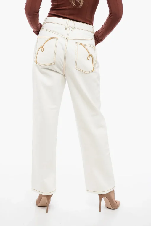 Jeans Straight Fit a Vita Alta 25cm>Tory Burch New