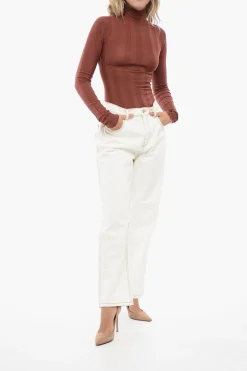 Jeans Straight Fit a Vita Alta 25cm></noscript>Tory Burch New