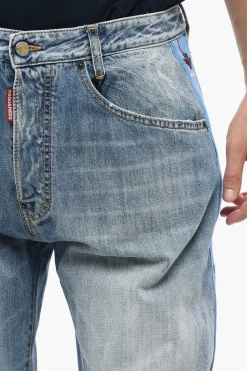 Online Jeans Straight Fit BIG Con Bande Logate E Bottoni Laterali 27 cm Uomo Jeans