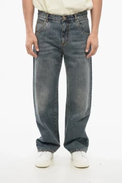 Jeans Straight Fit in Denim Lavaggio Vintage 24cm>Etro Sale