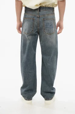 Jeans Straight Fit in Denim Lavaggio Vintage 24cm>Etro Sale