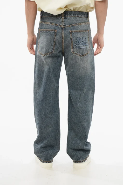 Jeans Straight Fit in Denim Lavaggio Vintage 24cm>Etro Sale