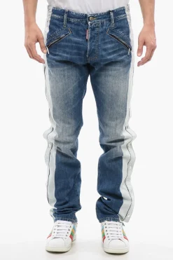 Jeans STRIPPER Cool Guy Con Bottoni Laterali 18 cm>Dsquared2 Fashion