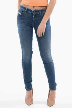 Jeans Super Skinny Fit 2017 SLANDY a Vita Media 12cm L32>Diesel Hot