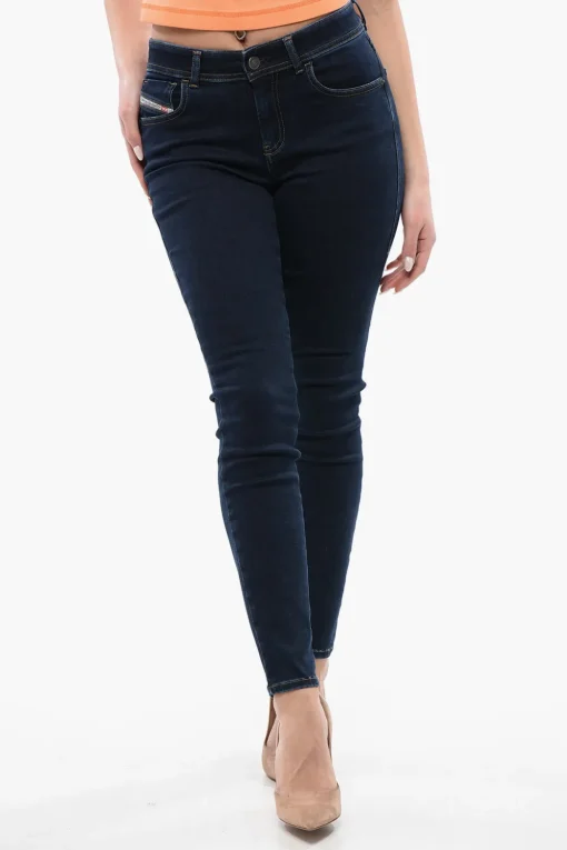 Outlet Jeans Super Skinny Fit 2017 SLANDY a Vita Media 12cm L32 Donna Jeans