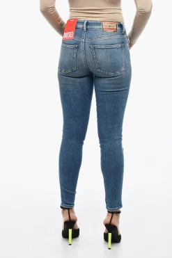 Jeans Super Skinny SLANDY con Strappi L.32>Diesel Hot
