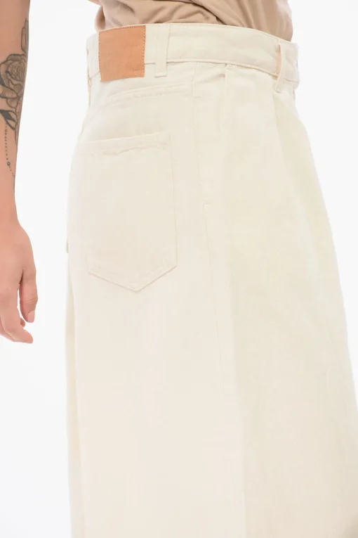 Sale Jeans Super Wide Leg con Design Degradè 36cm Donna Jeans