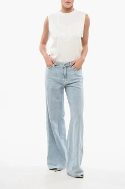 Best Jeans Svasati LOTTA con Bottone Logato 29cm Donna Jeans