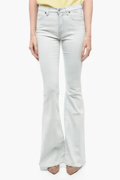 Sale Jeans Svasato con Effetto Sbiadito 30,5cm Donna Jeans