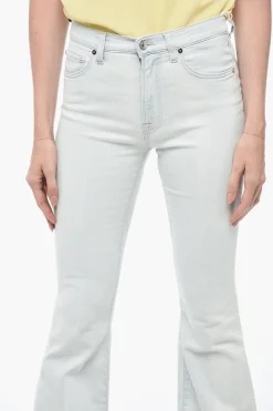 Sale Jeans Svasato con Effetto Sbiadito 30,5cm Donna Jeans
