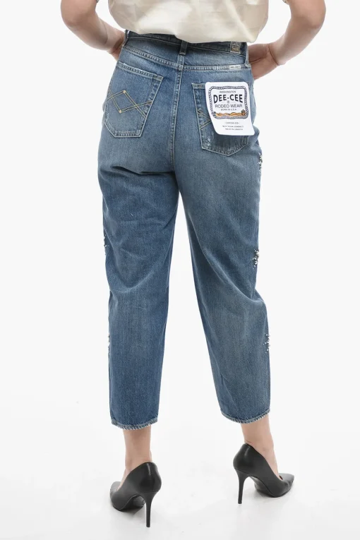 Jeans Tappared Fit GLORY Con Borchie e Gioielli 16cm>Washington Dee Cee Hot
