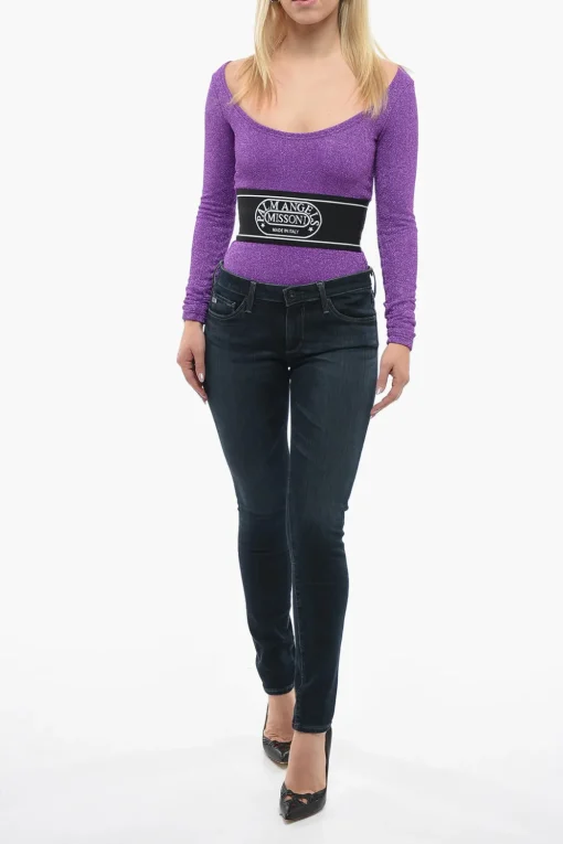 Outlet Jeans THE LEGGING ANKLE Super Skinny Fit 12cm Donna Jeans