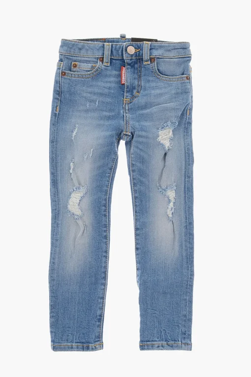 Online Jeans TWIGGY a Vita Media con Strappi Abbigliamento