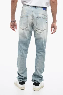 Best Jeans TWIST Effetto Vintage con Dettagli Patchwork 17cm Uomo Jeans