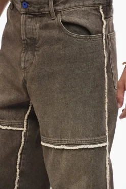 Jeans VINTAGE Straight Fit con Dettagli a Taglio Vivo 20cm></noscript>Marcelo Burlon Online