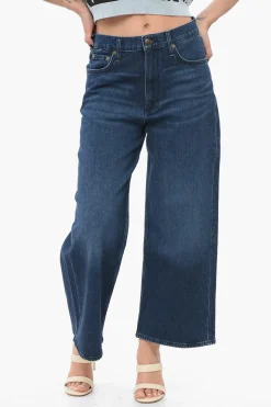 Clearance Jeans Wide Leg ANDY Cropped Fit 28cm Donna Jeans