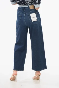 Clearance Jeans Wide Leg ANDY Cropped Fit 28cm Donna Jeans