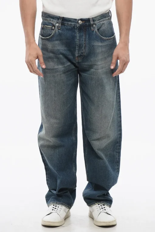 Jeans Wide Leg con Effetto Vintage>Burberry Best