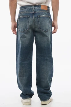 Jeans Wide Leg con Effetto Vintage>Burberry Best
