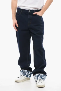 New Jeans Wide Leg con Lavaggio Scuro Uomo Jeans