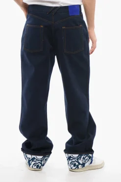 New Jeans Wide Leg con Lavaggio Scuro Uomo Jeans
