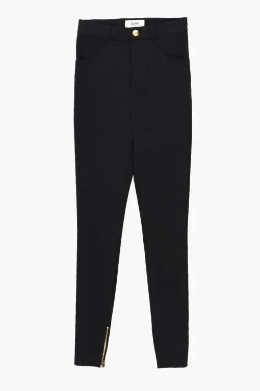 Jeggings Elasticizzato A Vita Alta>Celine Sale