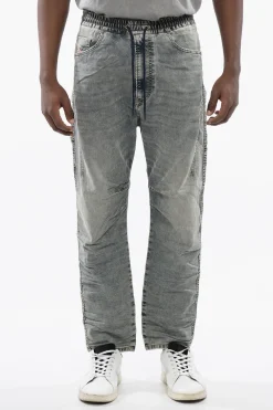 Hot Jogg Jeans 2040 D-AMAGE a Tinta Unita con Elastico in Vita 18cm Uomo Jeans