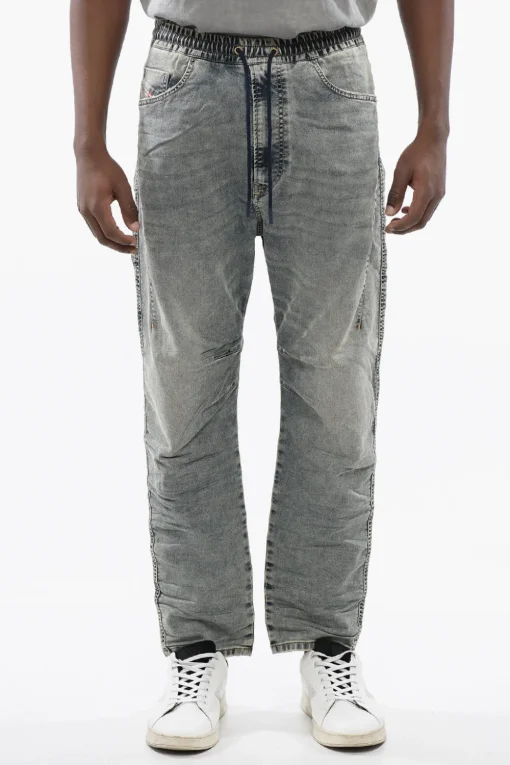 Hot Jogg Jeans 2040 D-AMAGE a Tinta Unita con Elastico in Vita 18cm Uomo Jeans