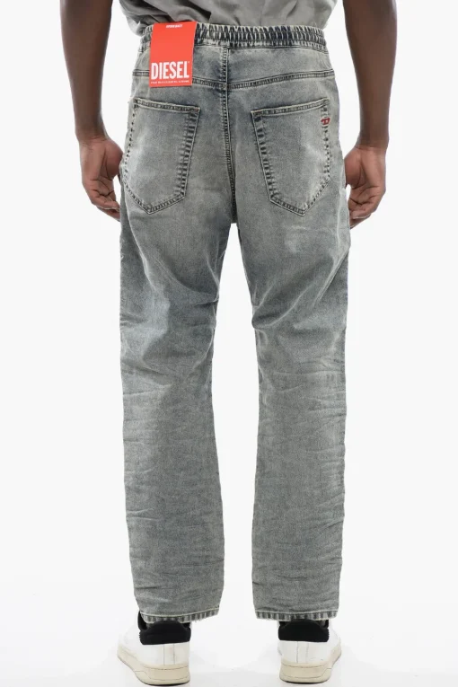 Hot Jogg Jeans 2040 D-AMAGE a Tinta Unita con Elastico in Vita 18cm Uomo Jeans