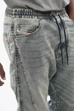 Hot Jogg Jeans 2040 D-AMAGE a Tinta Unita con Elastico in Vita 18cm Uomo Jeans