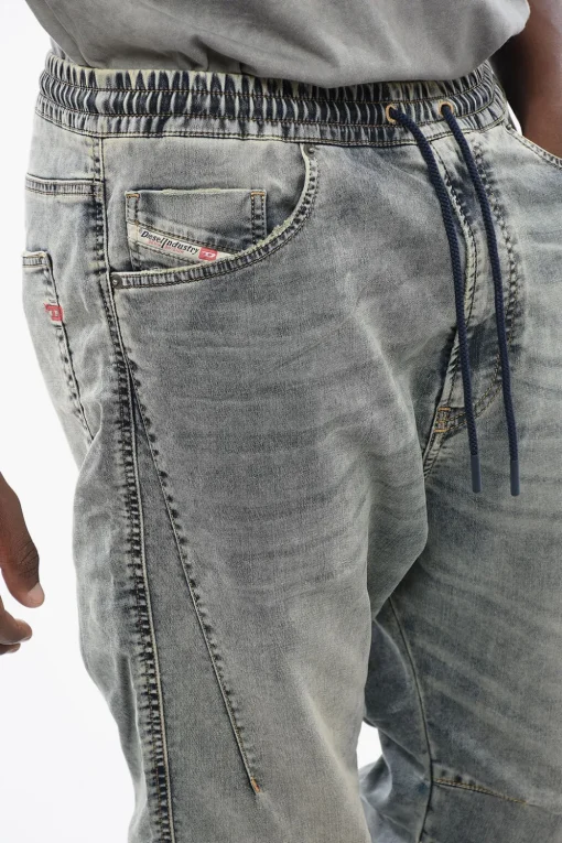 Hot Jogg Jeans 2040 D-AMAGE a Tinta Unita con Elastico in Vita 18cm Uomo Jeans