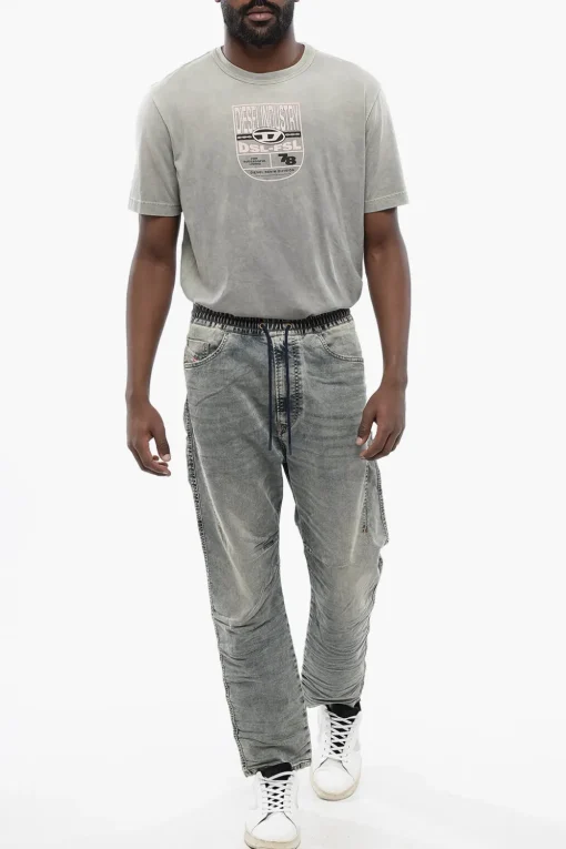 Hot Jogg Jeans 2040 D-AMAGE a Tinta Unita con Elastico in Vita 18cm Uomo Jeans