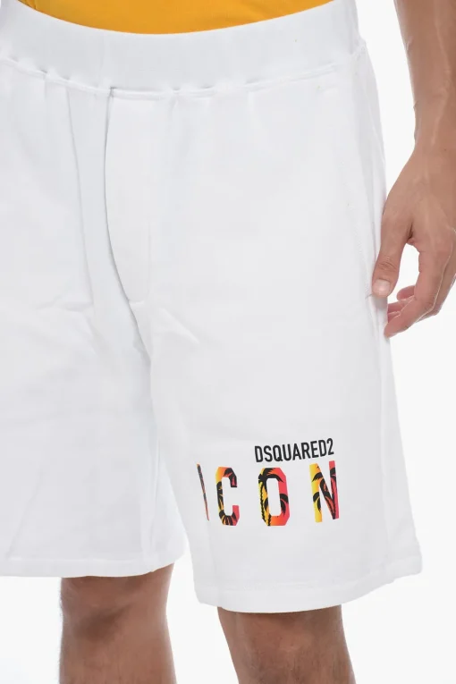 Jogger Shorts ICON SUNSET Stampata>Dsquared2 Clearance