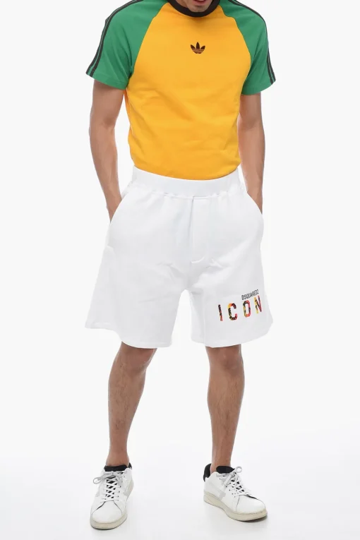 Jogger Shorts ICON SUNSET Stampata>Dsquared2 Clearance