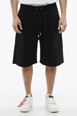 Jogger Shorts Ricamati Skate-Fit In Cotone Garzato>Off-White Discount