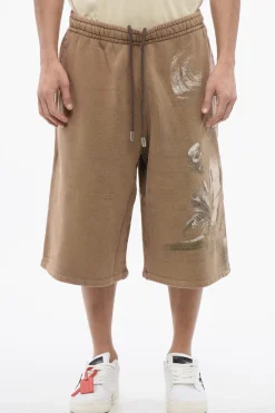 Jogger Shorts Stampati S.MATTHEW In Cotone Garzato>Off-White Fashion