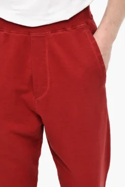 Fashion Joggers a Tinta Unita Con Stampa Sul Retro Uomo Pantaloni