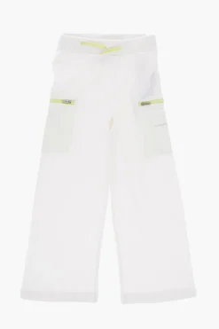 Outlet Joggers a Vita Alta con Rifiniture a Contrasto Abbigliamento