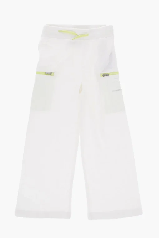 Outlet Joggers a Vita Alta con Rifiniture a Contrasto Abbigliamento