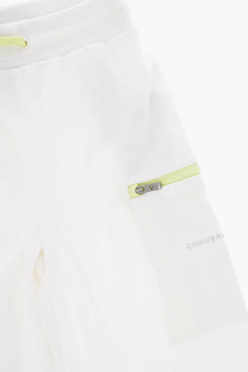 Outlet Joggers a Vita Alta con Rifiniture a Contrasto Abbigliamento