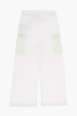 Outlet Joggers a Vita Alta con Rifiniture a Contrasto Abbigliamento