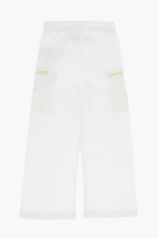 Outlet Joggers a Vita Alta con Rifiniture a Contrasto Abbigliamento