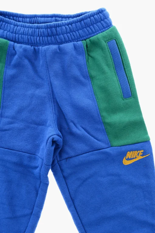 Sale Joggers Bicolore in Cotone Felpato Bambino Abbigliamento