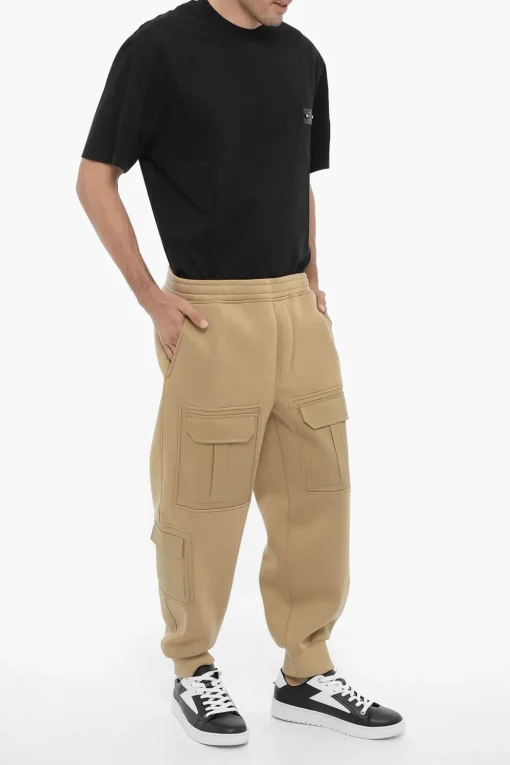 Joggers Cargo FIREMAN Loose Fit in Neoprene>Neil Barrett Fashion