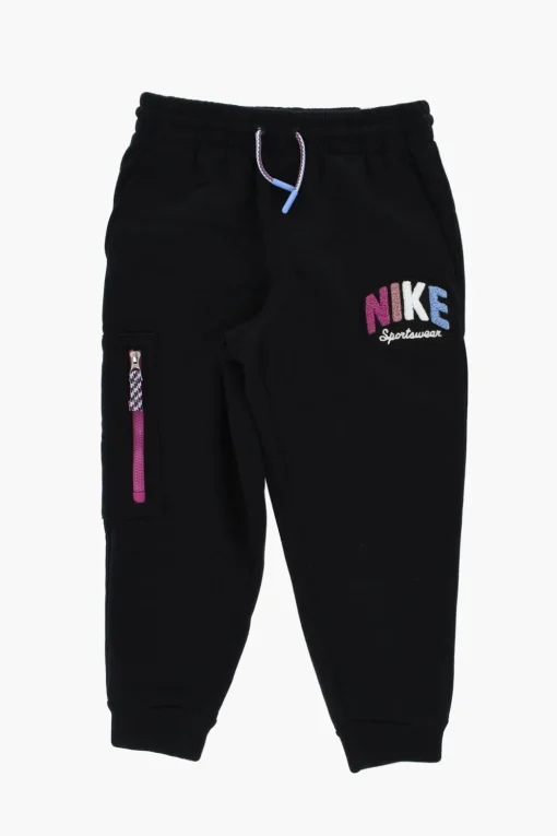 Best Joggers Cargo in Cotone Felpato con Logo in Rilievo Bambino Abbigliamento