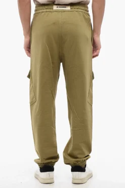 Joggers Cargo in Cotone Garzato con Elastico alla Caviglia>Jil Sander Hot