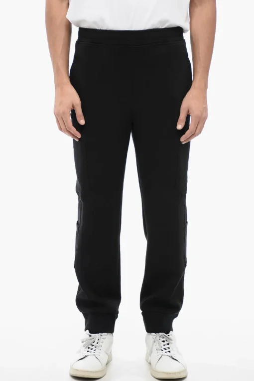 Joggers Cargo in Misto Cotone con Polsini>Neil Barrett Online