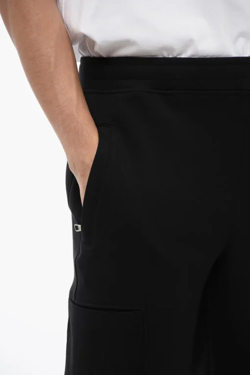 Joggers Cargo in Misto Cotone con Polsini>Neil Barrett Online